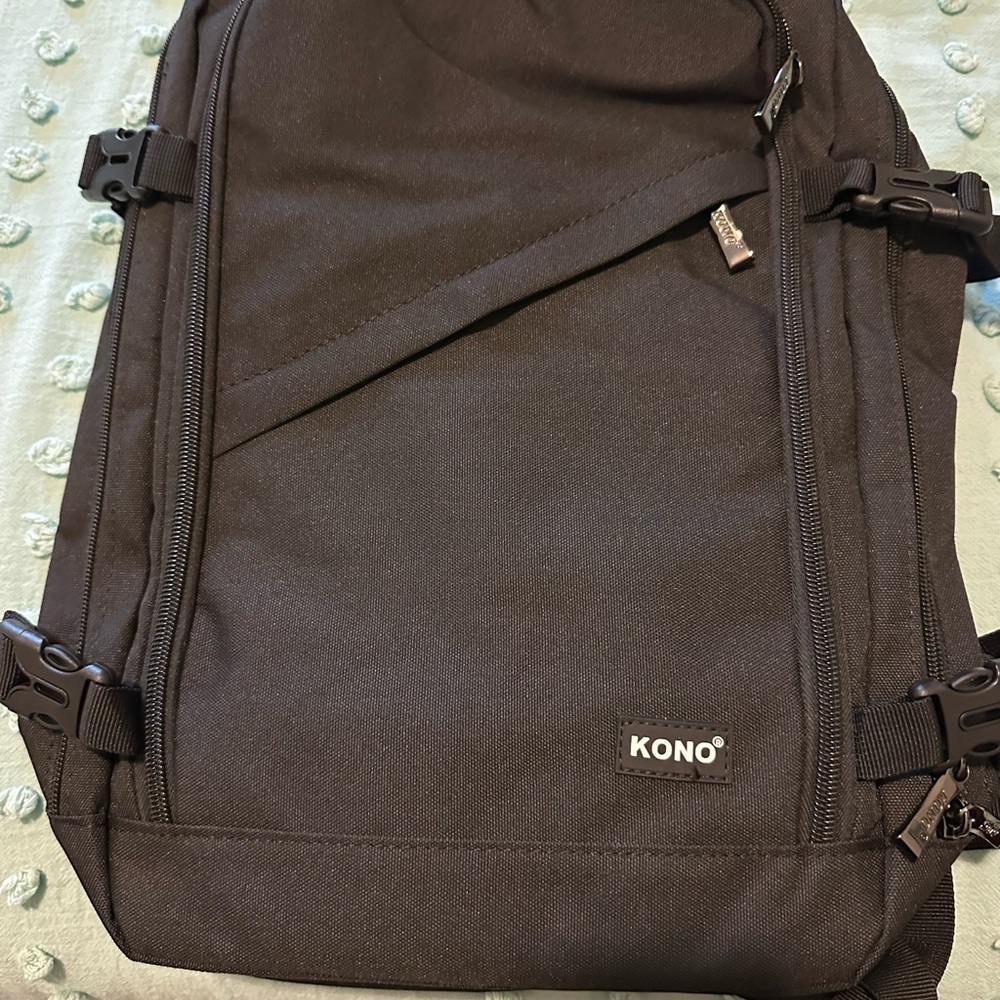 Black Backpack with Modern Minimalist Design